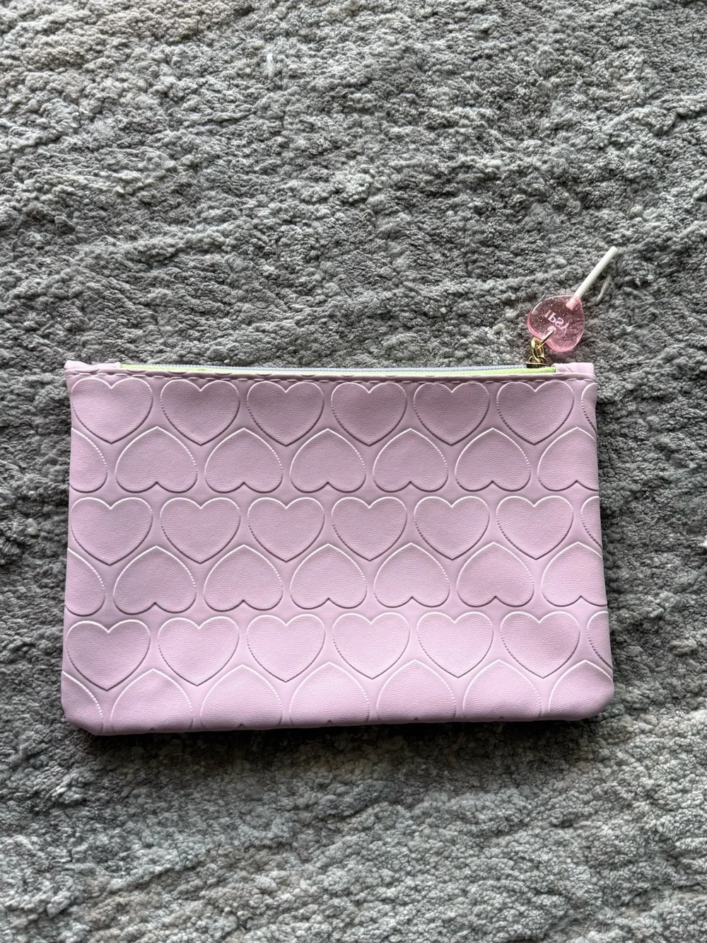 Ipsy Glam Makeup Bag | Embosssed Heart Candy Lollipop
